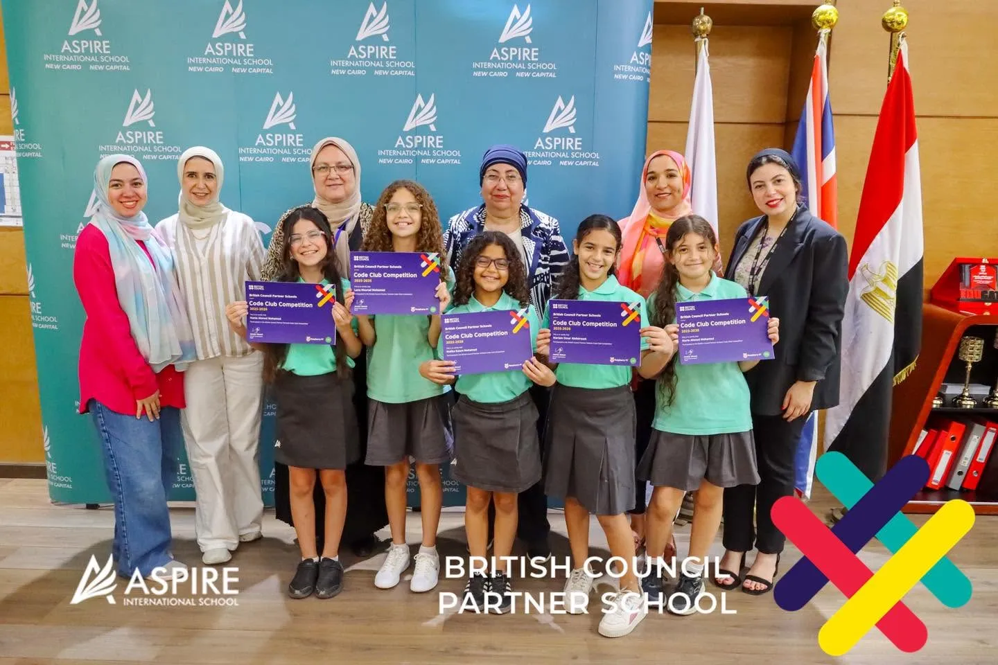 Aspire International School student team, First Runner-Up at the British Council Code Club Competition 2025-2026