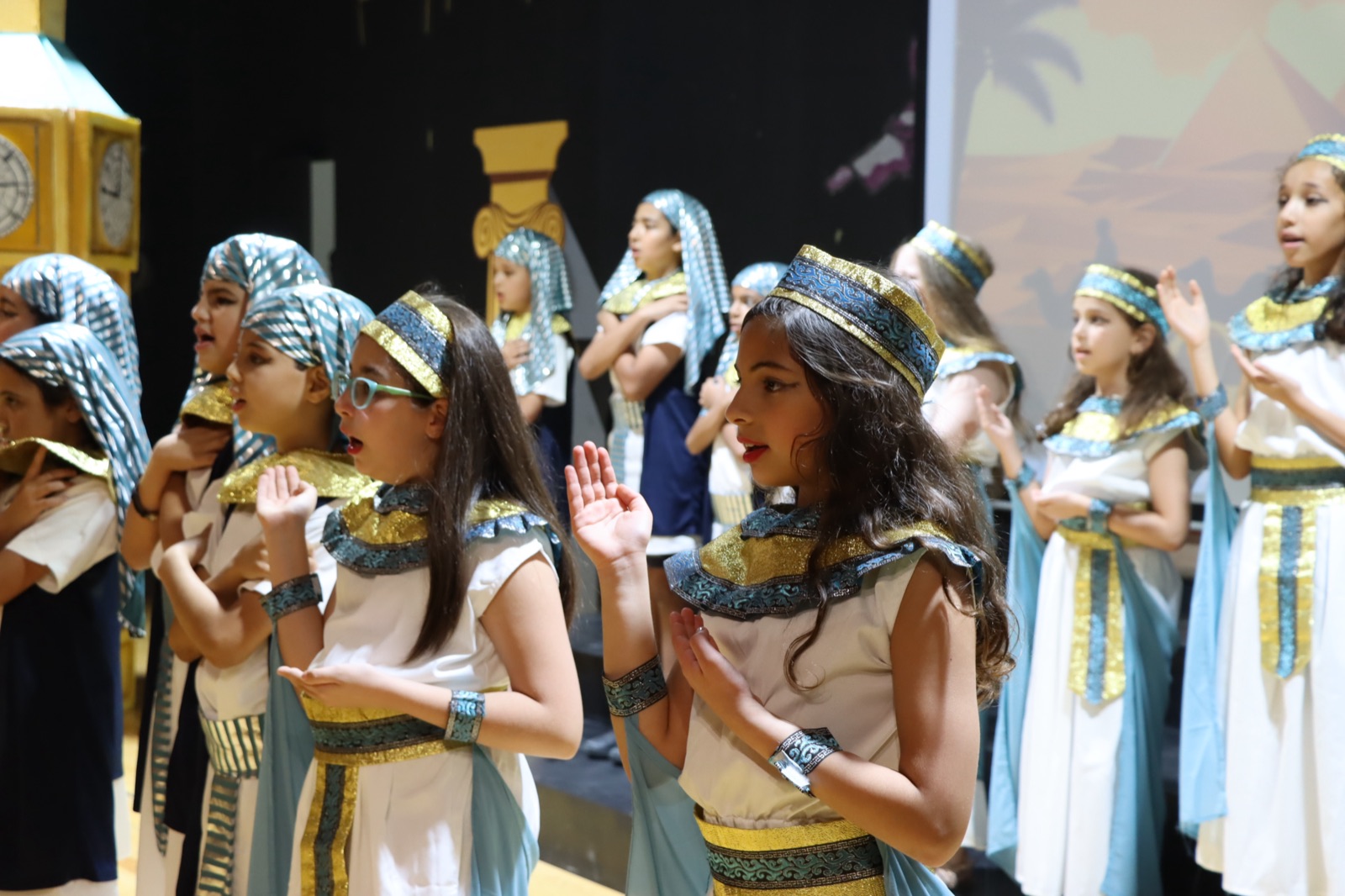 Children participating in a costume day activity