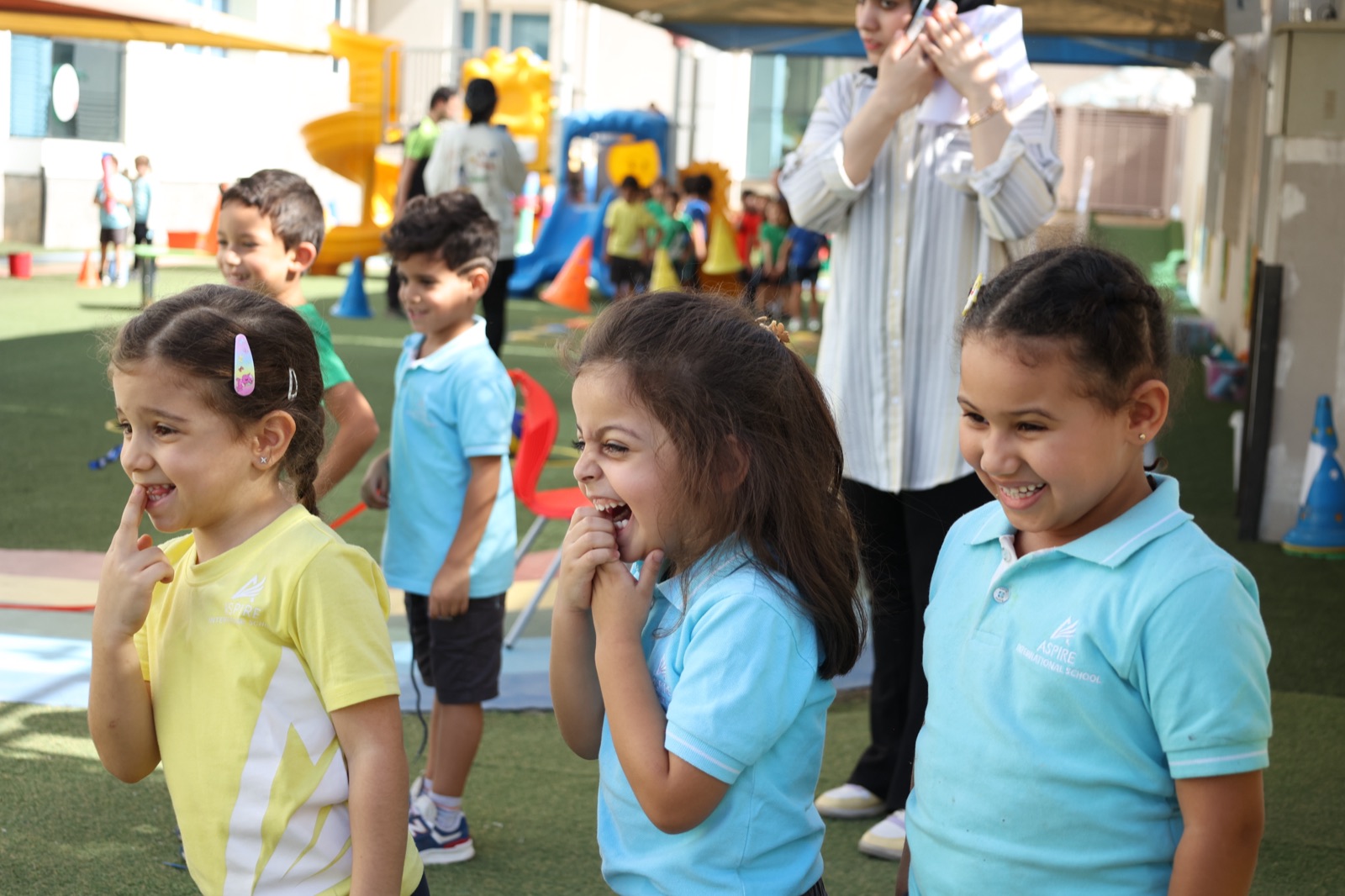Outdoor learning on the Aspire campus
